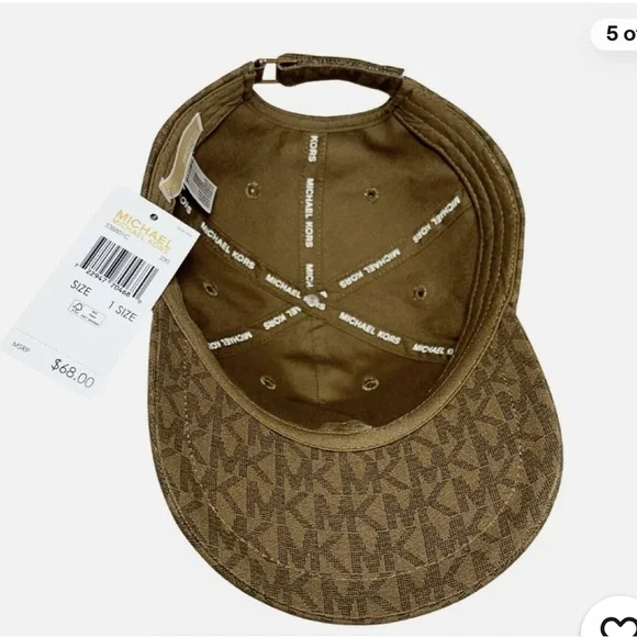 Michael Kors Tan Monogram Cap - Picture 5 of 7